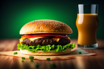 hamburger and cola