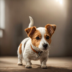 jack russell terrier puppy, isolated, cute dog