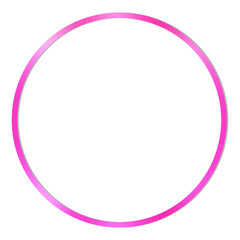 Glossy Pink Circle. Can be used as a Text or Photo Frame.