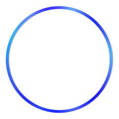 Glossy Blue Circle. Can be used as a Text or Photo Frame.