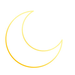 Simpel design of crescent moon