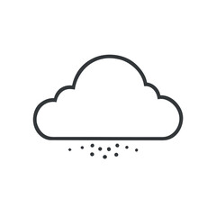 cloud computing editable stroke icon, cloud technology, security, connectivity, networking, digital , vector illustration line art