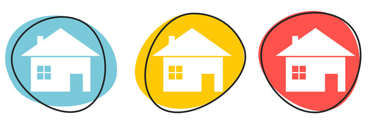 Button Banner für Website oder Business: Haus oder Immobilien