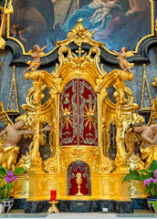 Interior of Church Kirchberg am Wechsel Austria