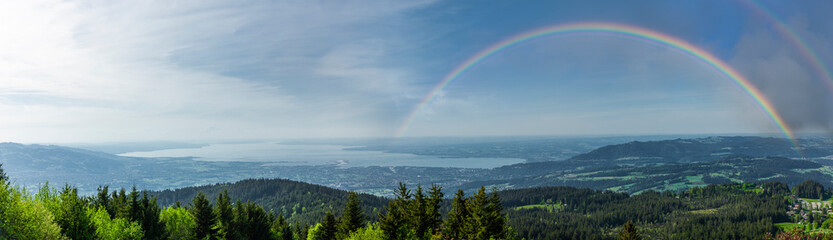 Blick auf den Bodensee ins Dreiländereck