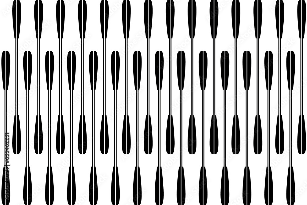 Poster vertical of stripe pattern vector. design paddles lines black on white background. design print for 