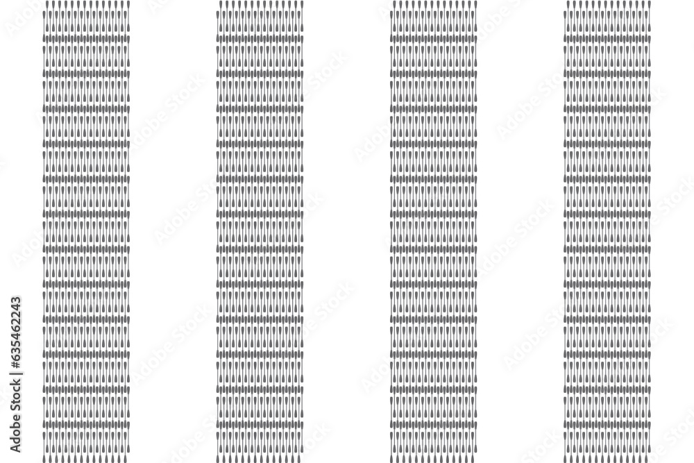 Aufkleber vertical of stripe pattern vector. design woven lines black on white background. design print for il