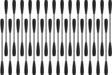 Vertical of stripe pattern vector. Design paddles lines black on white background. Design print for illustration, textile, texture, wallpaper, background. Set 10
