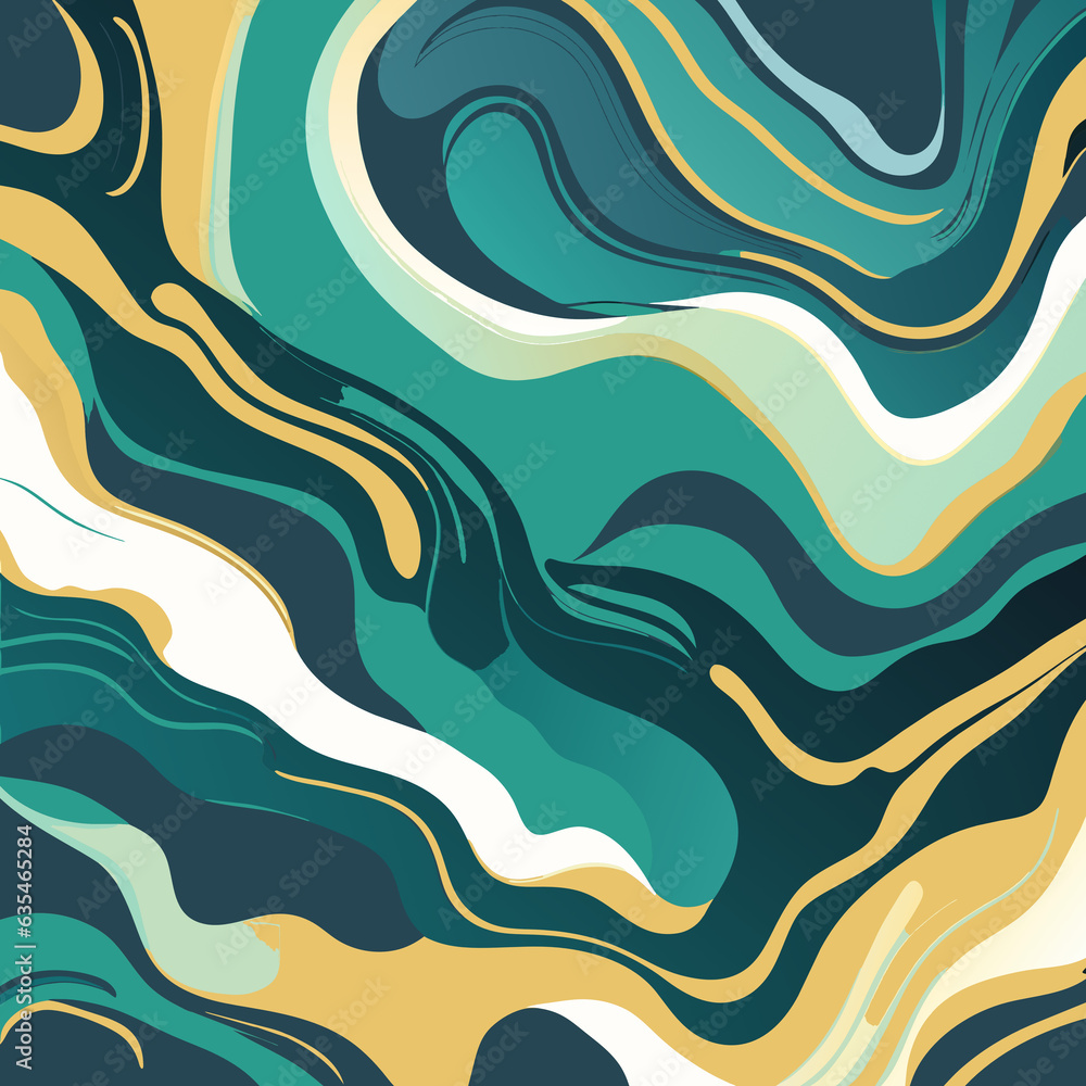 Poster seamless background pattern. abstract waves pattern. vector illustration.