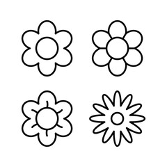 Flower icon vector. floral icon. flower logo