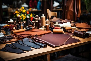 Leathercraft or leatherworking: Selected tools and materials, Generative Ai