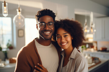 Joyful Black Husband and Wife