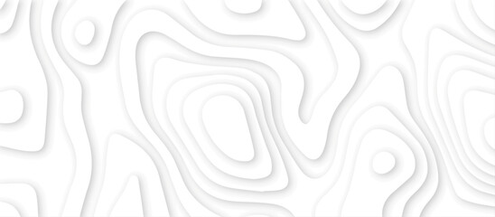 Abstract White paper cut background with lines.3d realistic papercut decoration textured with wavy layers. modern wallpaper texture and 3d realistic design use for banner flyers, posters.