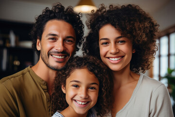 Fototapeta premium Joyful Upper Class Family from Brazil
