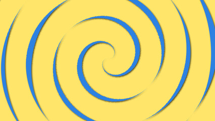 Twirl animated rotating spiral background. Overthinking mind twists anxiety ocd lines backdrop. Anime manga comic-style cartoon wallpaper.