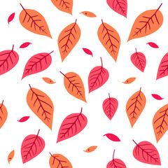 Obraz premium autumn-leaf-seamless-pattern