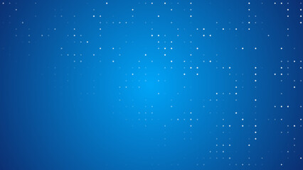 Colorful little dots randomly generated on a gradient background. Little stars generating seamless loop backdrop animation for presentations, talk show, podcast etc.