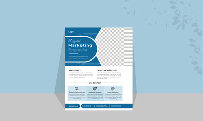 Business Flyer Layout, Business Flyer Layout with Colorful Elements, Brochure Design, Conference Flyer, Corporate Business Flyer Template Design