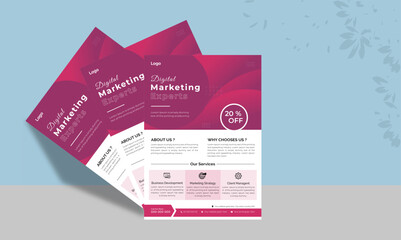 Business Flyer Layout, Business Flyer Layout with Colorful Elements, Brochure Design, Conference Flyer, Corporate Business Flyer Template Design