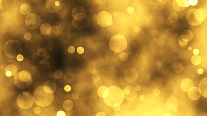 Futuristic shiny glittering flickering particle space loop background animation. Shiny glowy bokeh backdrop. Shimmering particle bg for new year, Christmas 2023, 2024,2025.