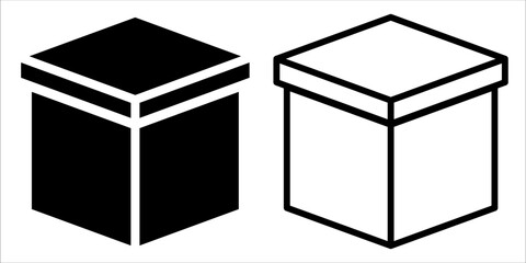 VECTOR GIFT ICON IN STROKE AND FILL VERSION