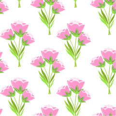 Vector seamless pattern. Cute pattern in small flowers. Small colorful flowers. Ditsy floral background. The vintage template for fashion prints. Stock vector.