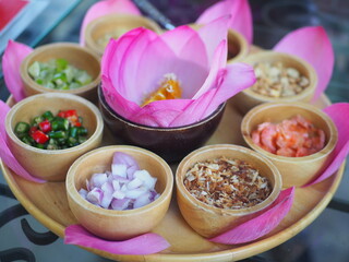 Miang Kham, herbal dessert from Thailand