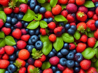 Obraz premium background a lot of berries
