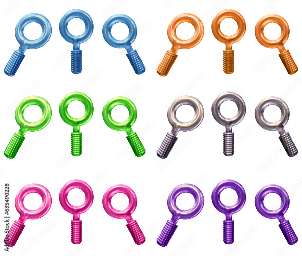 Poster set of search icons or magnifier isolated on transparent background for business, investigations and