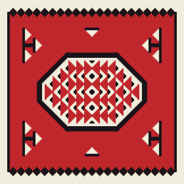 Ethnic, Arabic, Albanian, sadu, Geometric Patterns 02