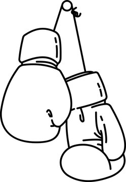 black boxing gloves hanging clip art preview