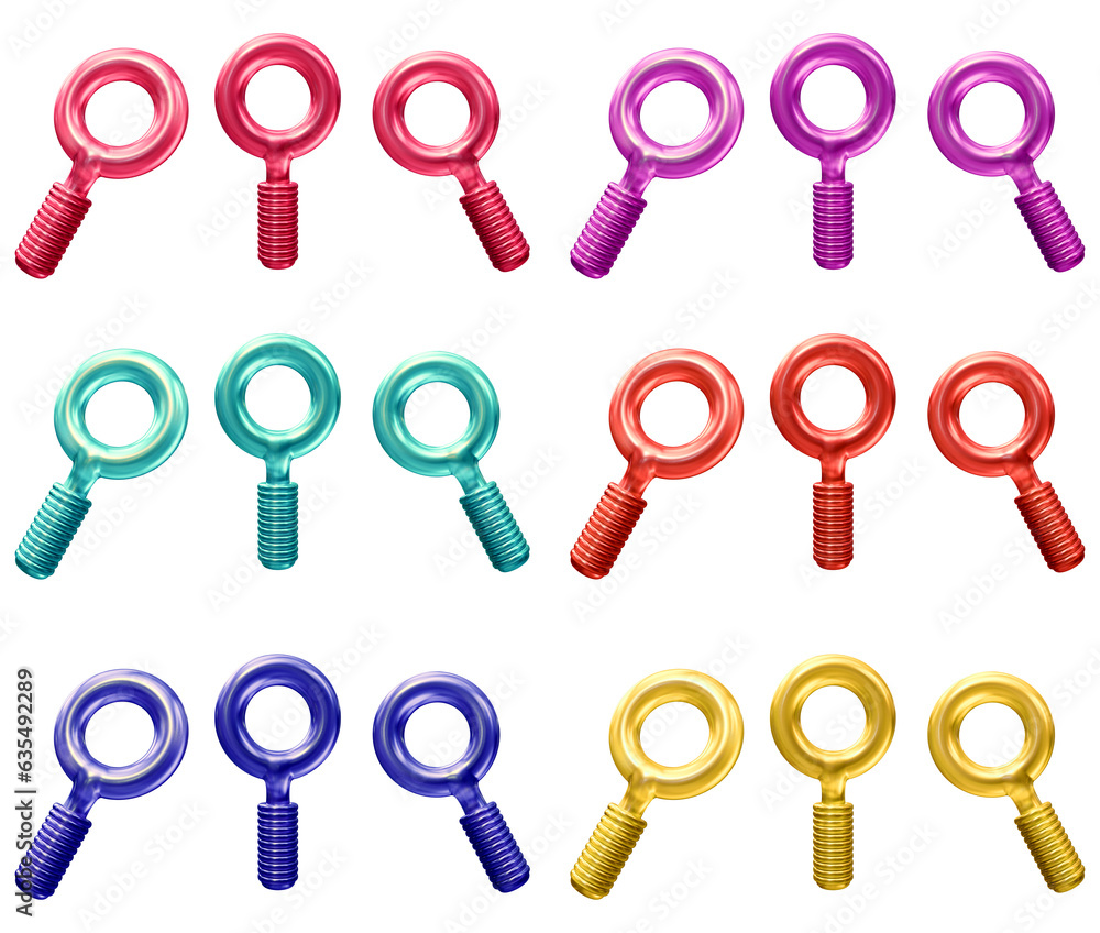 Poster set of search icons or magnifier isolated on transparent background for business, investigations and