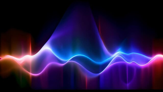 A vibrant and dynamic wave of light