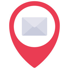 Mail Location Pin Icon
