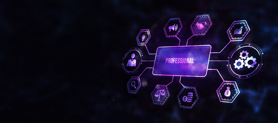 Internet, business, Technology and network concept. 3d illustration