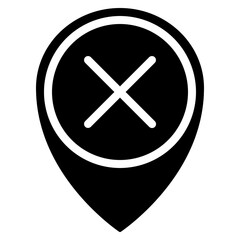 No Location Pin Icon