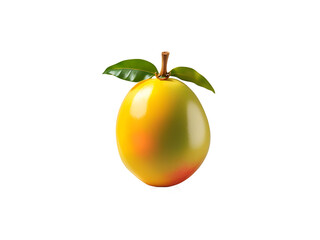 fresh mango isolated on transparent background