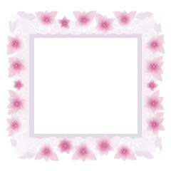 pink background with roses