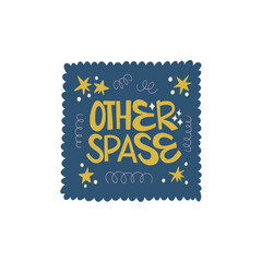 Space and cosmos abstract elements. Astronomy and Stellar composition. Modern trendy Matisse minimal style. Universe and Galaxy poster, invite. Vector arrangements for greeting card