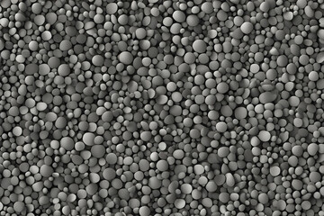Gray texture composed of small pebbles, digitally created