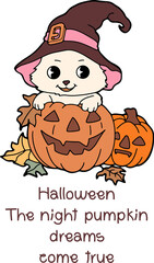 Retro Ghost Halloween t-shirt design. Cute cartoon. vintage illustration