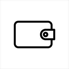 Wallet icon. e wallet icon for web design, app, and ui. isolated on white background