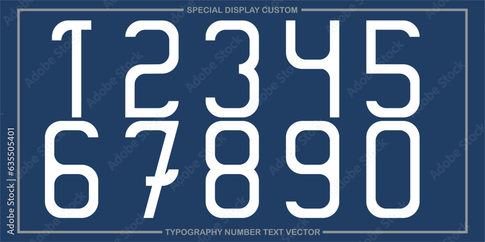 Aufkleber assorted digital custom vector numbers. minimum. color gradation. dark. banner network. 3d effect. d