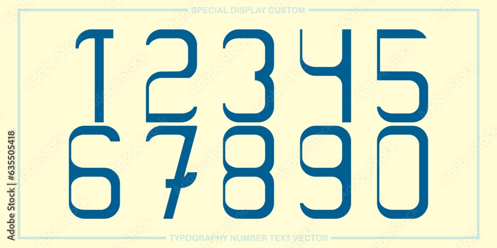 Aufkleber assorted digital custom vector numbers. minimum. color gradation. dark. banner network. 3d effect. d