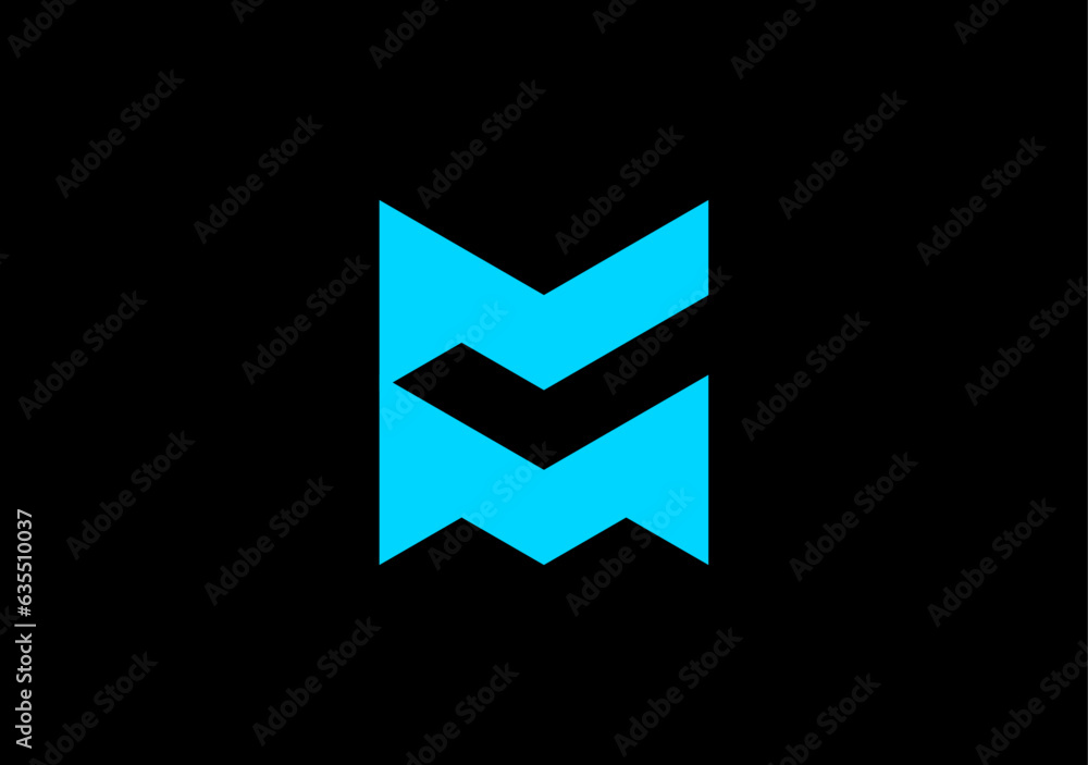 Poster check mark on black, dynamic logo letter m creatively houses a check mark, symbolizing confidence. s