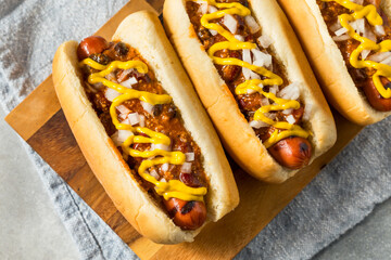 Homemade Coney Island Hot Dog