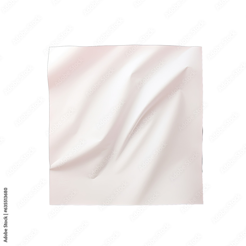 Poster white document alone on isolated in transparent background