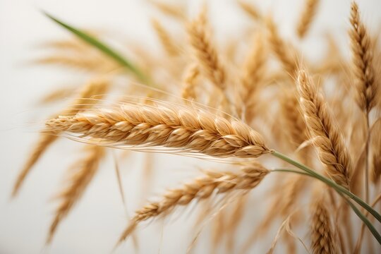 realistic picture of wheat ears, generative AI