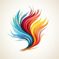 Awesome logo for an art workshop using a brush. AI Generated