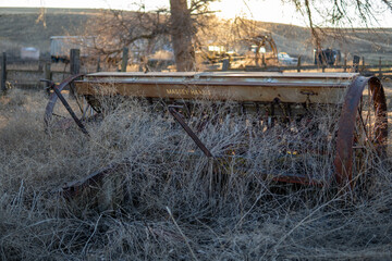 Old Seeder on farm.